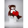 Большой плюшевый мишка с сердцем Yarokuz Ричард 2 метра Шоколадный