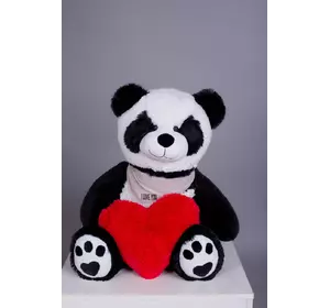 Мишка плюшевый Yarokuz Панда с сердцем 90 см