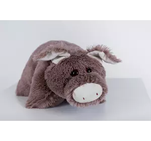Мягкая игрушка Yarokuz подушка "Свинка" 50 см Капучино